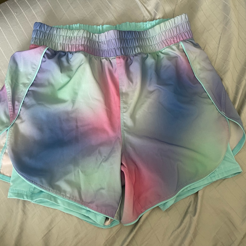 Tye dye work out shorts